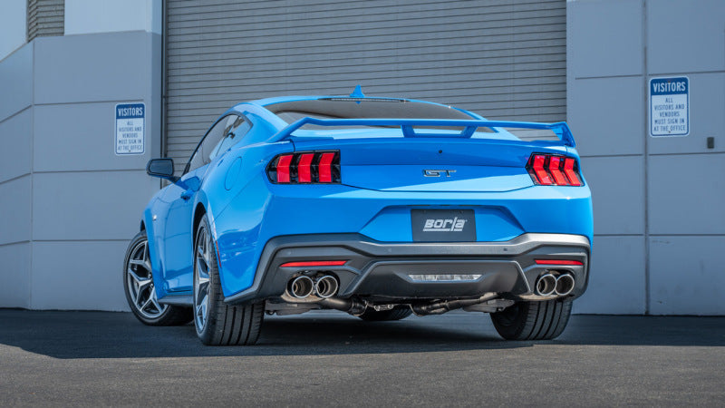 Borla 2024 Ford Mustang GT 5.0L V8 3 in ATAK Catback Non-Active Exhaust- Chrome Quad Tip - DTX Performance