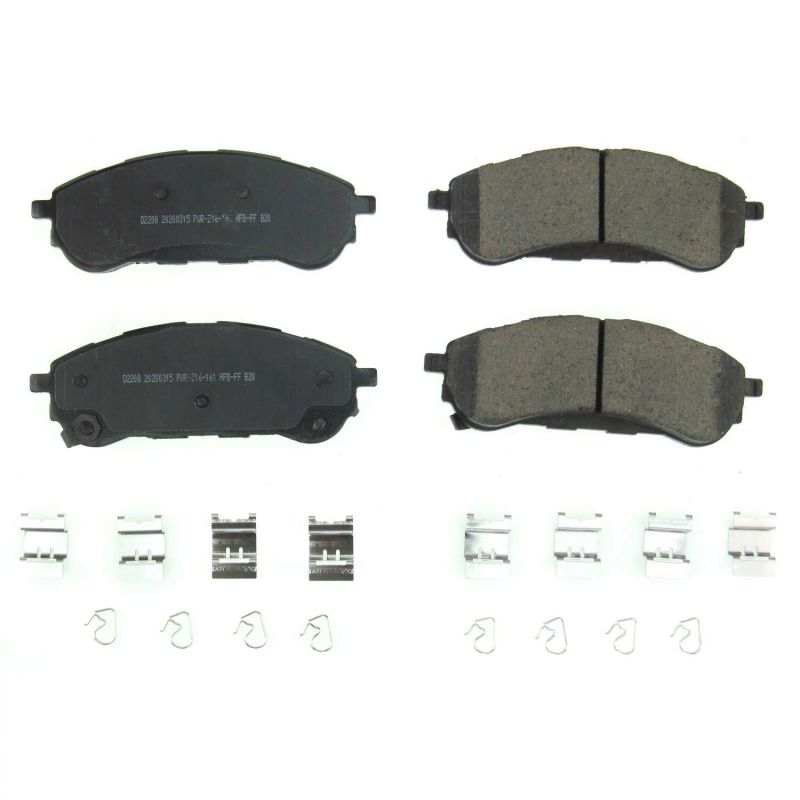 Power Stop 2019 Ford Ranger Rear Z17 Evolution Ceramic Brake Pads w/Hardware - DTX Performance