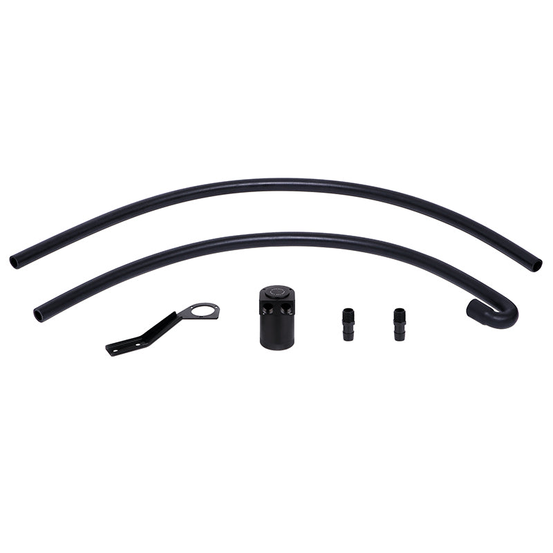 Mishimoto 07-10 BMW N54 Baffled Oil Catch Can Kit - Black (CCV Side), performance car parts from DTX Performance.