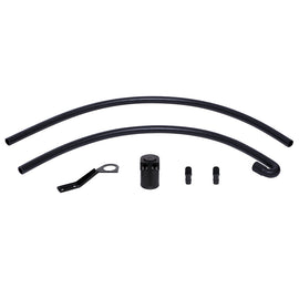 Mishimoto 07-10 BMW N54 Baffled Oil Catch Can Kit - Black (CCV Side), performance car parts from DTX Performance.