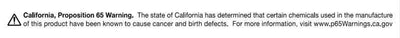 California Proposition 65 warning label image