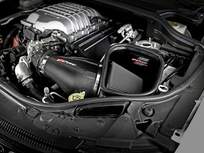 aFe Track Series Carbon Fiber Pro Dry S AIS - 2018 Jeep Grand Cherokee Trackhawk performance upgrade by DTX Performance.