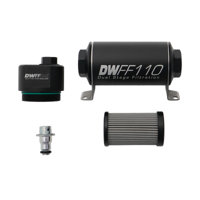 DeatschWerks DWFFR-X 110mm Billet Fuel Filter Regulator - 10 Micron
