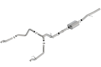 Borla 19 Chevrolet Silverado/GMC Sierra 1500 6.2L SS ATAK Catback Exhaust w/ Factory Tips - performance exhaust system