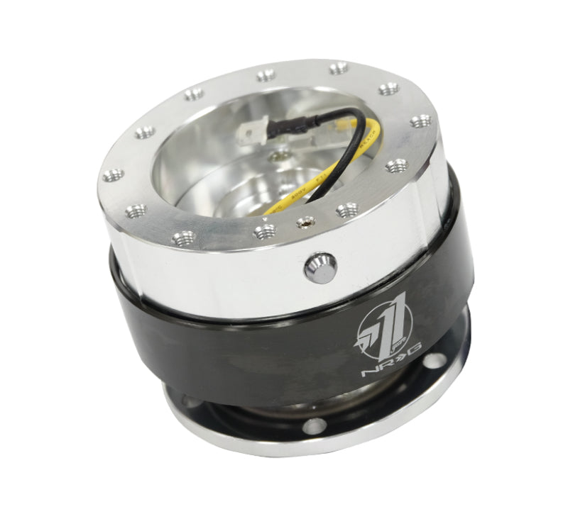 NRG Quick Release Gen 1.5 - Silver Body / Black Chrome Ring, performance car parts, DTX Performance, high performance auto part