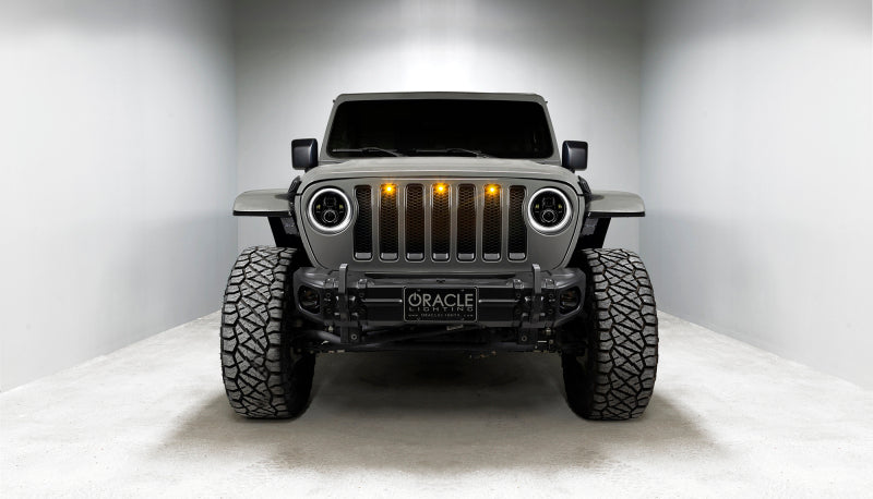 Oracle Jeep Wrangler JL/Gladiator JT 7in. High Powered LED Headlights (Pair) - Dynamic, performance car parts display
