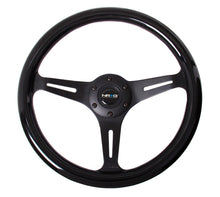Load image into Gallery viewer, NRG Classic Wood Grain Steering Wheel (350mm) Black Paint Grip w/Black 3-Spoke Center, performance car parts at DTX Performance