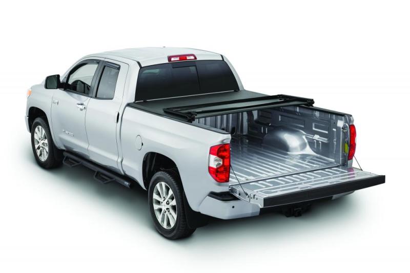 Tonno Pro 16-19 Toyota Tacoma 5ft Fleetside Tonno Fold Tri-Fold Tonneau Cover on truck