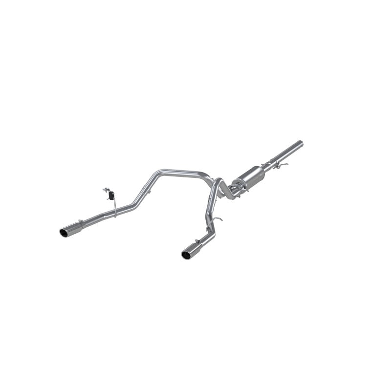 MBRP 14 Chevy/GMC 1500 Silverado/Sierra 4.3L V6/5.3L V8 Dual Split Rear T409 3in Cat Back Exhaust, performance car parts