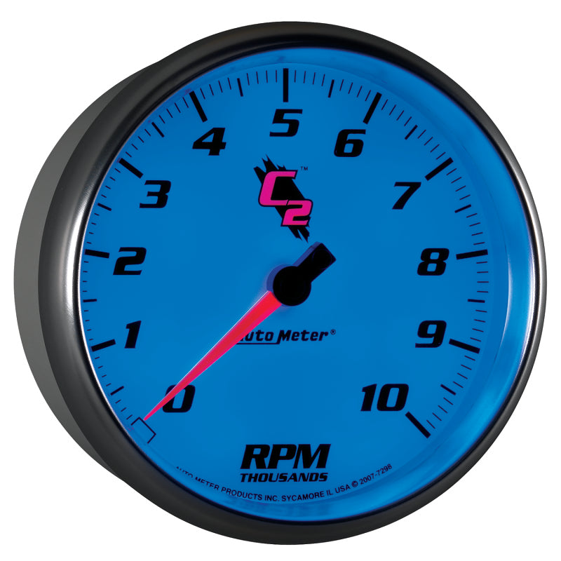 Autometer C2 5 inch 10000 RPM In-Dash Tachometer for performance upgrades and high performance auto parts.