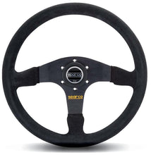 Load image into Gallery viewer, Sparco Steering Wheel 375 Suede Black for performance car parts by DTX Performance, ideal for tuning upgrades and racing suspension.