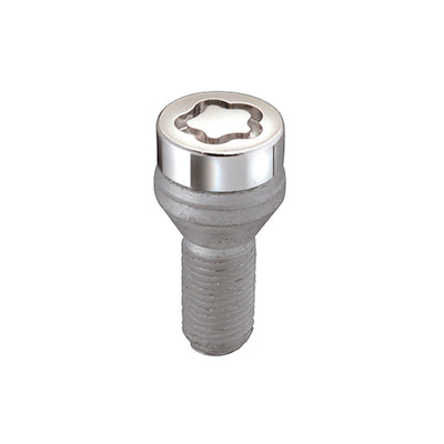 McGard Wheel Lock Bolt Set - 4pk. (Cone Seat) M12X1.5 / 17mm Hex / 25.5mm Shank Length - Chrome, high performance car part