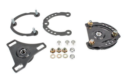 BMR 15-17 S550 Mustang Caster Camber Plates, Black Hammertone for performance upgrades