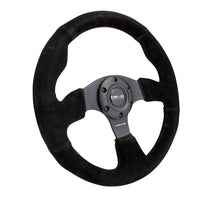 Load image into Gallery viewer, NRG Reinforced Steering Wheel (320mm) Suede w/Black Stitch - Performance car parts at veteran owned shop DTX Performance.