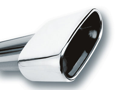 Borla 2.5in Inlet 6.69in x 3in Rectangular Rolled Angle Cut Single Inlet x 5.63in Long Exhaust Tip, DTX Performance, car upgrades