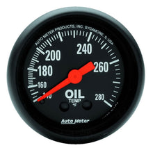 Load image into Gallery viewer, Autometer Z Series 2-1/16in 140-280 F Mechanical Oil Temp Gauge for performance car parts at DTX Performance, veteran owned shop.