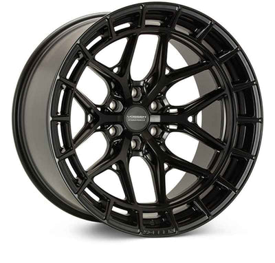 Vossen HFX-1 22x10 / 8x180 / ET-18 / Super Deep / 124.3 CB - Satin Black Wheel from DTX Performance