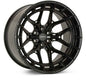Vossen HFX-1 22x10 / 6x139.7 BP / ET-18 / 106.1 CB / Super Deep - Satin Black Wheel, performance car parts by DTX Performance