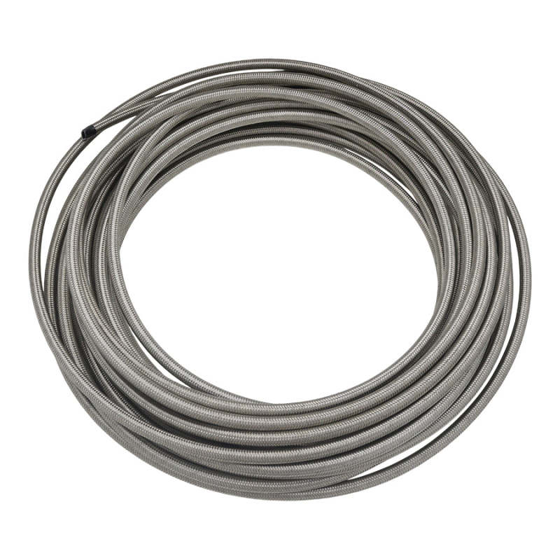 DeatschWerks 6AN Stainless Steel Double Braided CPE Hose - 50ft - DTX Performance