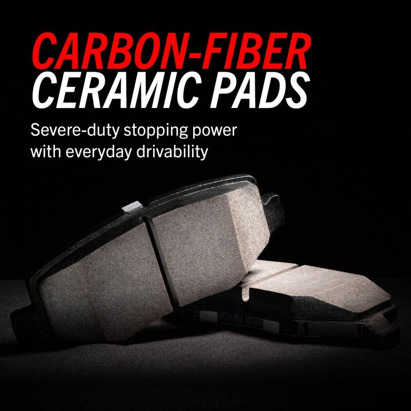 Power Stop 14-18 Audi RS7 Front Z23 Evolution Sport Brake Pads w/Hardware - Ceramic Carbon-Fiber for High Performance
