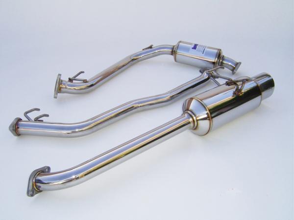 Invidia 06-08 Honda Fit 50mm (101mm tip) Cat-back Exhaust, performance car parts, DTX Performance, high performance auto parts.