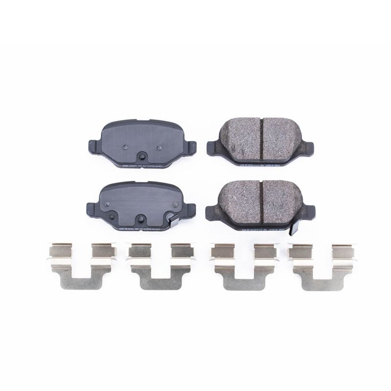 Power Stop 12-17 Fiat 500 Rear Z17 Evolution Ceramic Brake Pads w/Hardware - DTX Performance