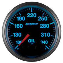 Load image into Gallery viewer, Autometer Elite 52mm 100-340 Deg F Oil Temp Peak &amp; Warn w/ Electronic Control Gauge for performance car parts by DTX Performance