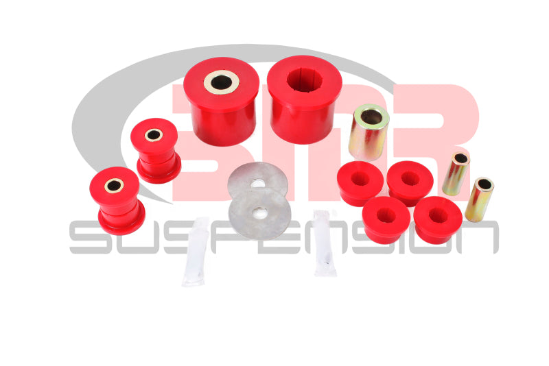 BMR 08-09 Pontiac G8 Rear Suspension Bushing Kit (BK004 BK005 BK006) - Black/Red - DTX Performance