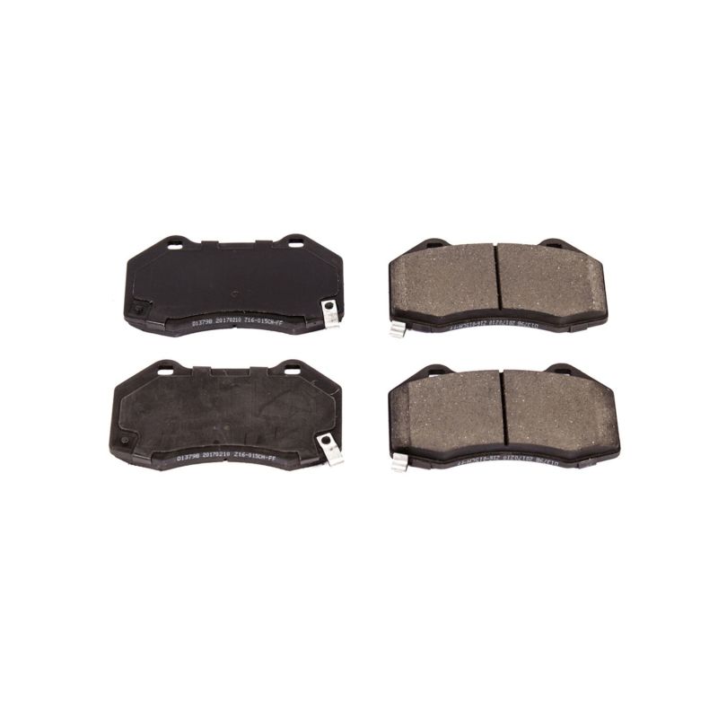 Power Stop 17-18 Fiat 124 Spider Front Z16 Evolution Ceramic Brake Pads - DTX Performance