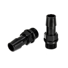 Load image into Gallery viewer, Mishimoto 16X1.5 TO 1/2in. Hose Barb Aluminum Fittings (Pack of 2) - high performance upgrades from DTX Performance