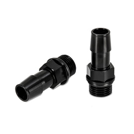 Mishimoto 16X1.5 TO 1/2in. Hose Barb Aluminum Fittings (Pack of 2) - high performance upgrades from DTX Performance