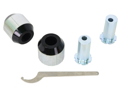 Whiteline 18-23 Kia Stinger Front Control Arm Lower Bushing Kit Double Offset, racing suspension, DTX Performance parts.