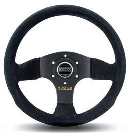 Sparco Steering Wheel 300 Suede Black - High performance car parts by DTX Performance, ideal for tuning upgrades and racing enthusiasts