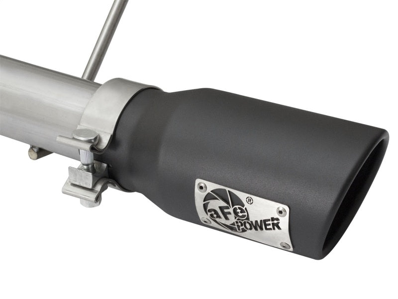 aFe Rebel Series CB 2.5in Dual Center Exit SS Exhaust w/ Black Tips 07-15 Jeep Wrangler 3.6L/3.8L V6 - DTX Performance