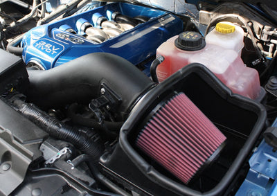 JLT 11-14 Ford F-150 5.0L Black Textured Cold Air Intake Kit w/Red Filter - Tune Req. by DTX Performance