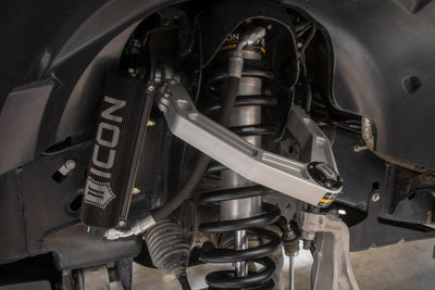 ICON 2010+ Ford Raptor Billet Upper Control Arm Delta Joint Kit in vehicle