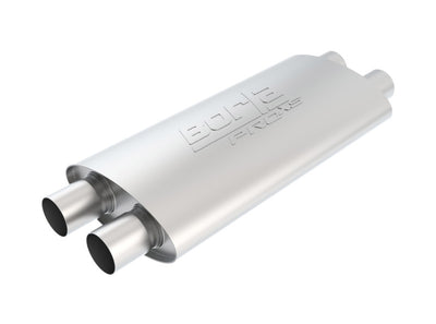 Borla 2.25in Dual In/Out Turbo XL Muffler for performance car parts at DTX Performance. High performance auto parts, exhaust systems, tuning upgrades.