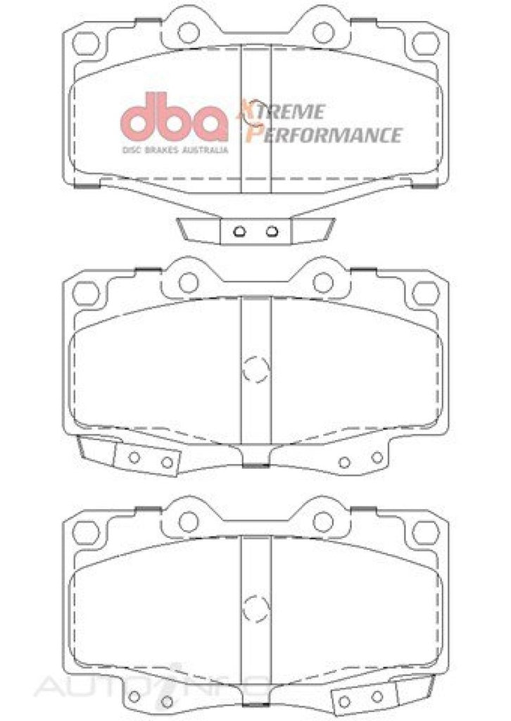 DBA 92-99 Toyota Land Cruiser XP Performance Front Brake Pads - DTX Performance