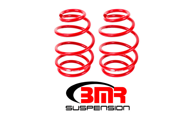 BMR 10-15 5th Gen Camaro V8 Front Lowering Springs - Red - DTX Performance