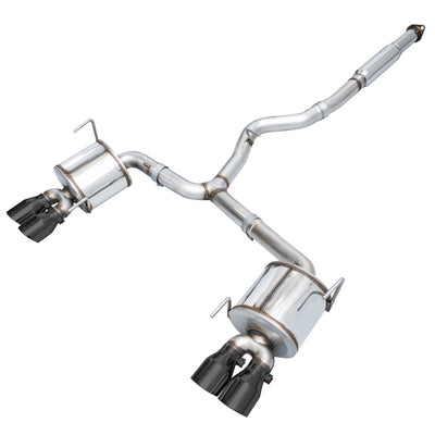 AWE Tuning Subaru STI VA / WRX GV / STI GV Sedan Touring Edition Exhaust - Diamond Black Tip (102mm) performance upgrade