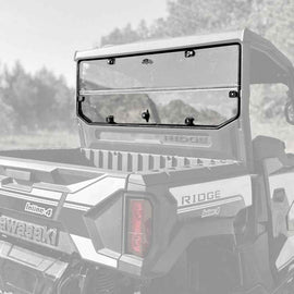 Seizmik 24+ Kawasaki Ridge Rach Rear Folding Windshield- UV for DTX Performance, veteran owned performance shop