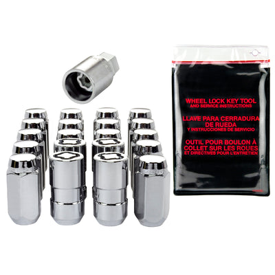 McGard 5 Lug Hex Install Kit w/Locks Chrome for performance car parts