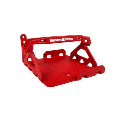 GrimmSpeed 08-14 Subaru WRX STI Lightweight Battery Mount Kit - Red, performance upgrades by DTX Performance, high performance parts