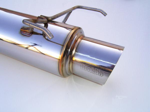 Invidia 06-08 Honda Fit 50mm (101mm tip) Cat-back Exhaust, high performance car parts, DTX Performance, aftermarket exhaust systems