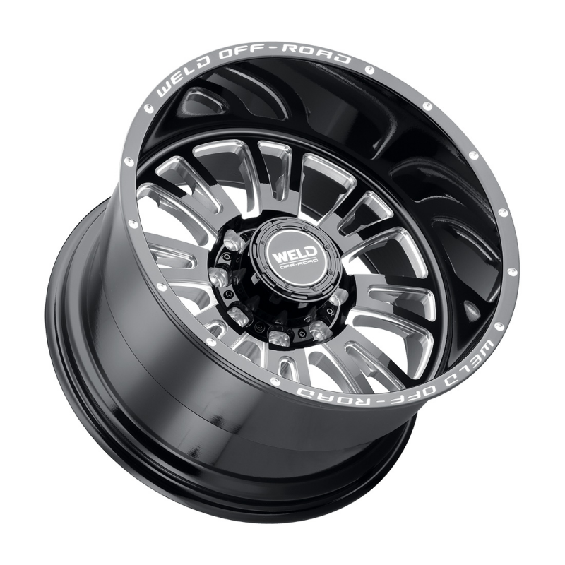 Weld Slingblade 20x12 / 8x180 / 4.75 BS / 124.3 HB - Gloss Black Milled - Non-BL Wheel