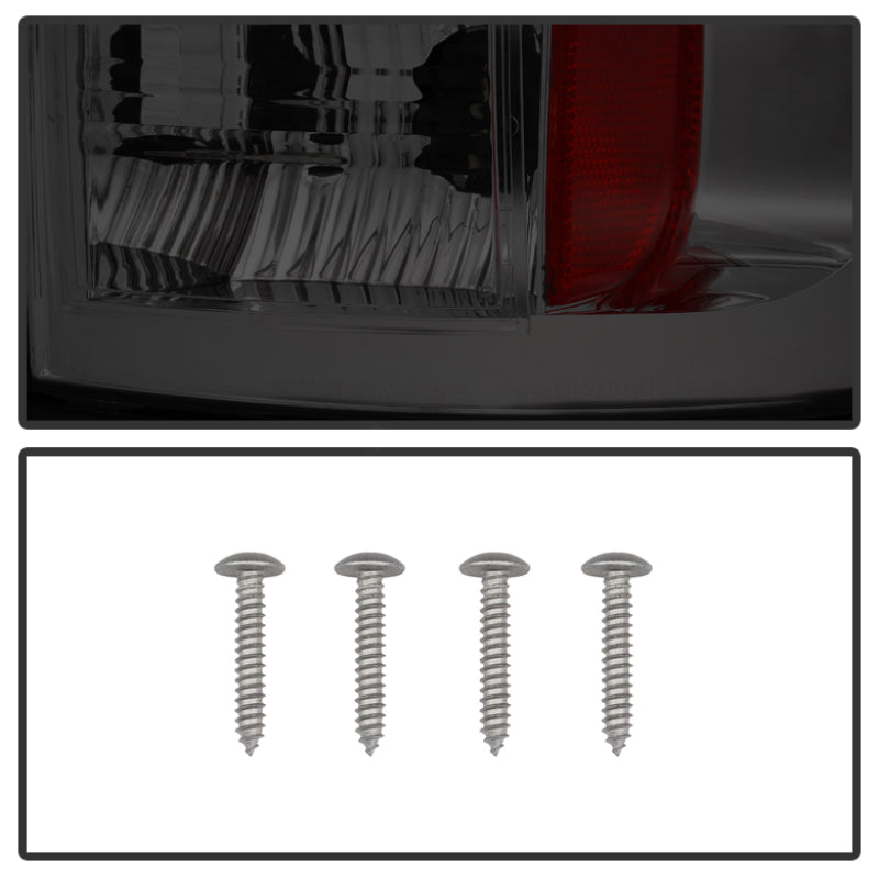 Spyder Dodge Ram 07-08 1500/Ram 07-09 2500/3500 LED Tail Lights Smoke ALT-YD-DRAM06-LED-SM with mounting screws