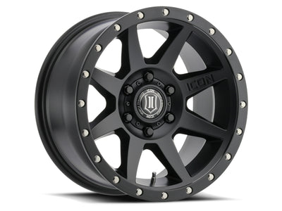 ICON Rebound 17x8.5 6x5.5 0mm Offset Wheel - Satin Black, high performance auto parts