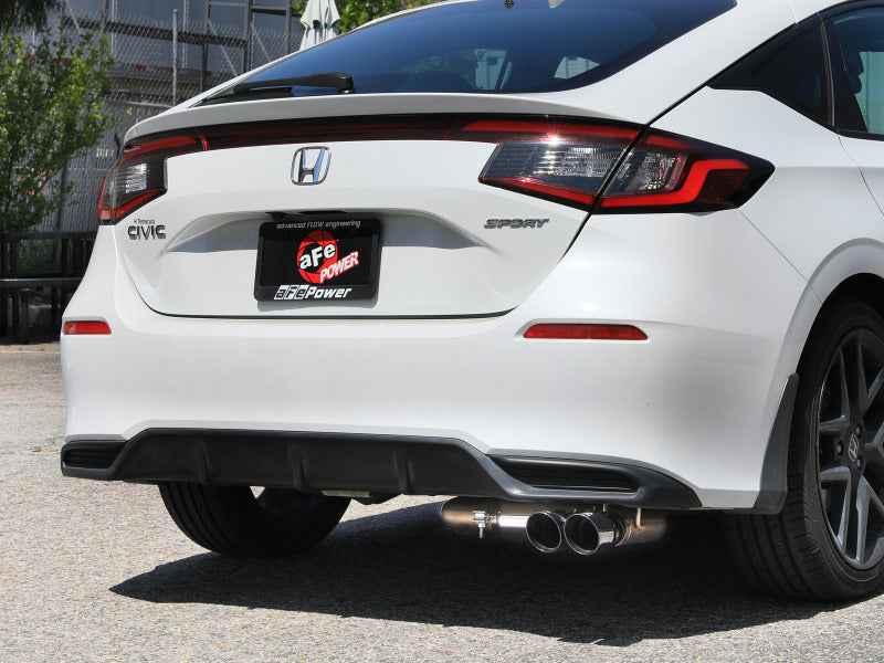 aFe POWER Takeda 2.5in 304 SS Cat-Back Exhaust w/ Polished Tips 22-25 Honda Civic L4-2.0L