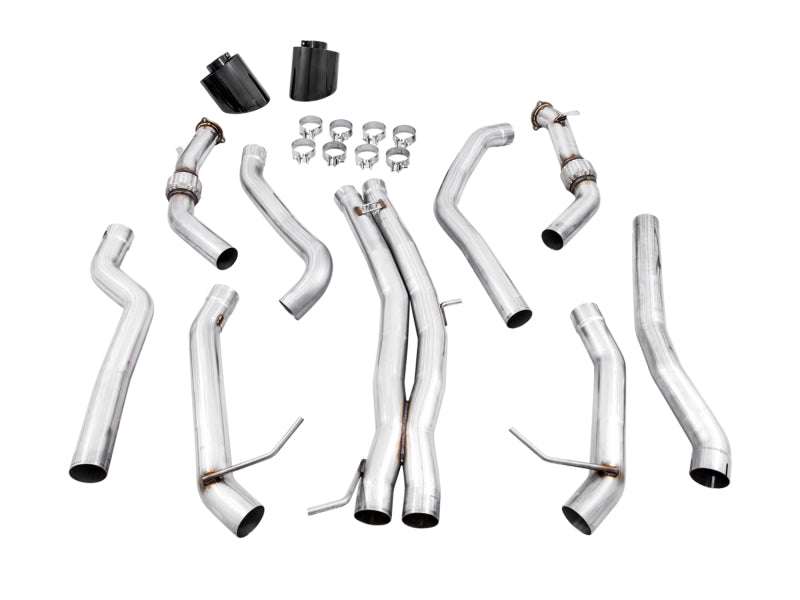 AWE Tuning Audi B9 RS5 Track Edition Exhaust w/ Diamond Black RS Tips - DTX Performance