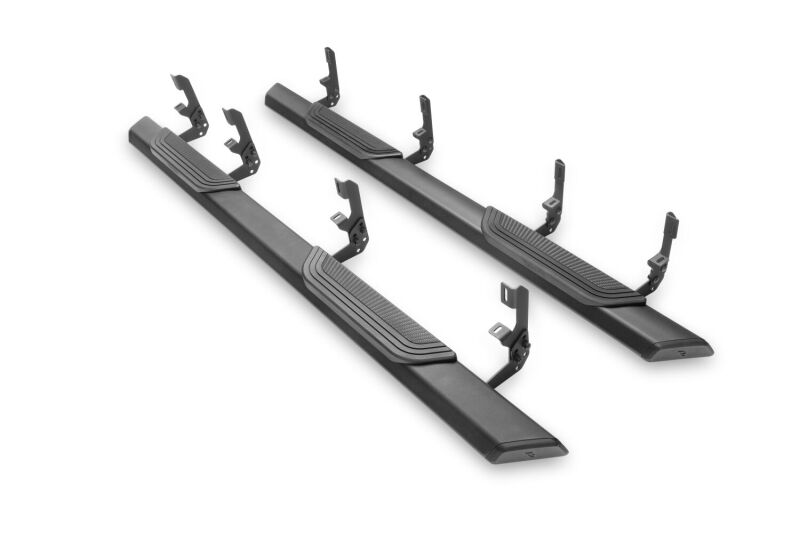 RealTruck 15-26 Ford F150 / 17-26 Ford F250/F350 SD Crew Cab Traxio 4in Nerf Bars - Textured Black